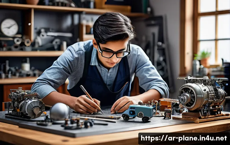 항공정비사 채용 면접에서 묻는 질문 - Early Aviation Passion and Hands-on Discovery**

> A vibrant and focused young person, appearing to ...