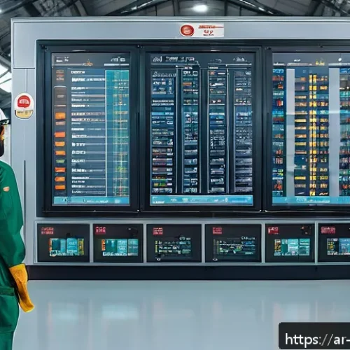 항공정비사와 비상 탈출 장치 점검 - A highly detailed, modern aircraft maintenance hangar scene focused on engineers using advanced infr...